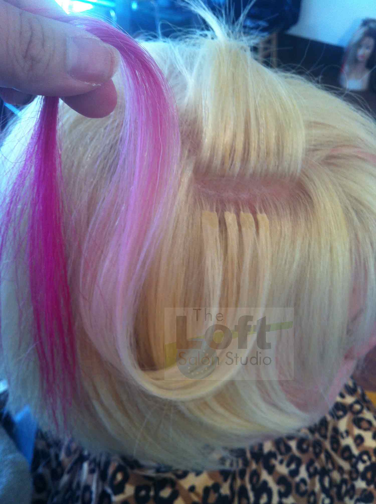 Pretty In Pink Highlights With Hair Extensions L Great Lengths