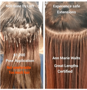 Bad Hair Extensions-Before and After
